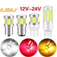 thumbnail image 2 of IUSIU Nuevo 12V 24V 1157 Luz De Freno 1156 LED T20 7440 7443 W21W P21W BA15S BAY15D W21 5W P21 5W Coche Motocicleta Cola De Giro Parque Bombilla De Respaldo Lámpara De Marcha Atrás 33SMD 18SMD 5630 DR huangjie unisex, 2 of 2