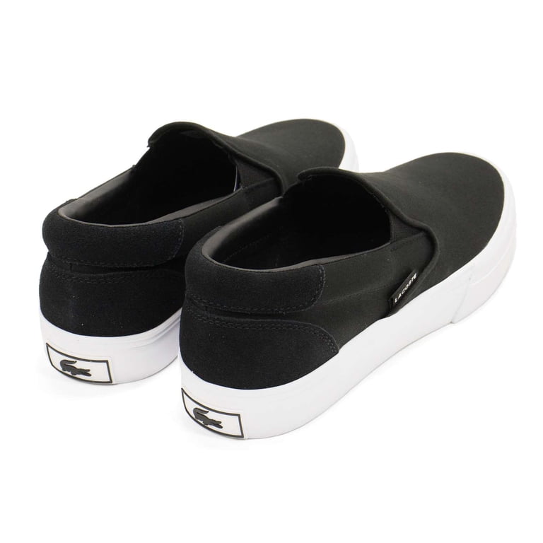Lacoste Jump Serve Size 11.5 Canvus Slip On Black White NWB Lacoste-Men-s-Jump-Serve-Slip-  main image 2