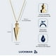 thumbnail image 5 of Collar Hombre de Flecha LUCKMAN, Acero Inoxidable con Baño Oro 18k, Color Plata o Negro, Modelo Lance dorado UNITALLA, 5 of 6