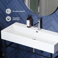 thumbnail image 3 of Claire 40 Ceramic Console Sink White Basin Black Legs, 3 of 10