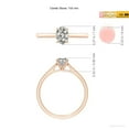 thumbnail image 5 of ANGARA Natural Oval Diamond Engagement Ring in 14K Rose Gold for Women (Size-7x5mm| Color-K| Clarity-I3) | April Birthstone, Anniversary, Jewelry Gift for Women | Natural Diamond Ring, 5 of 10