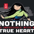 thumbnail image 3 of Disney Mulan - Nothing Is Impossible With A True Heart - Juniors Cropped Cotton Blend T-Shirt, 3 of 5