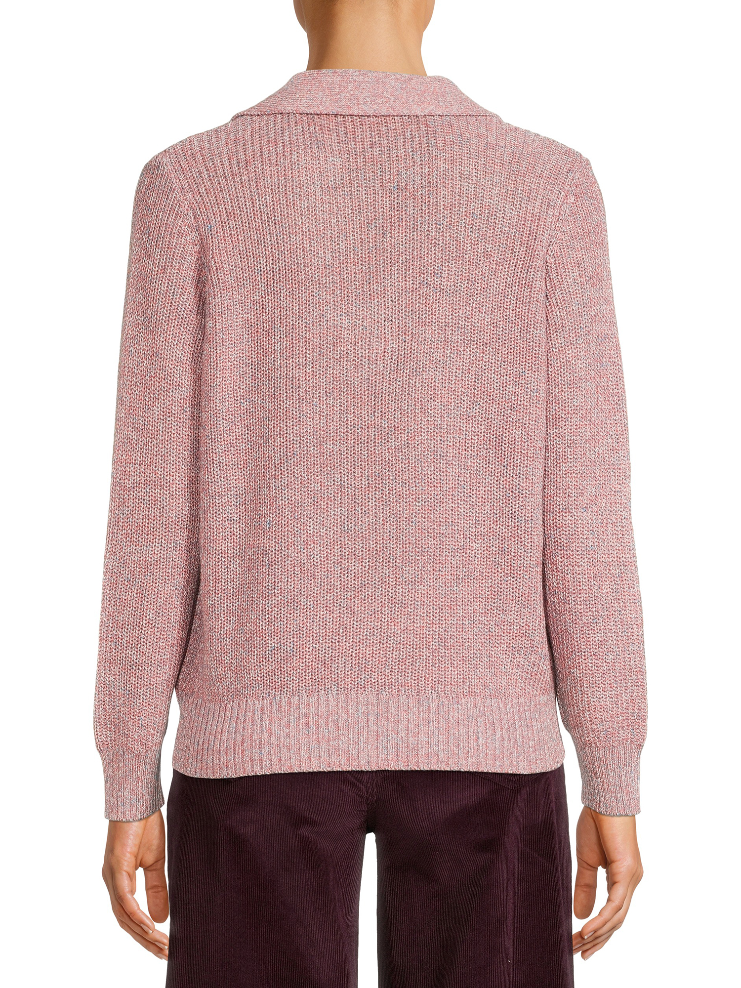 Time and Tru Women's Polo Sweater