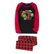 thumbnail image 2 of Conjuntos de pijamas navideños familiares a juego Grinch 2024, pijama de Grinch con parte superior y pantalones de pijama a cuadros, pijama de Grinch para niños y adultos para la familia, Hombres L, 2 of 4