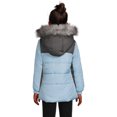 thumbnail image 3 of Weather Tamer Girls Hooded Long Sleeve Colorblocked Winter Puffer Coat, Sizes 4-16, 3 of 5