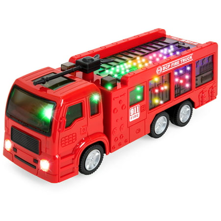 Best Choice Products Toy Fire Truck Electric Flashing Lights and Siren Sound, Bump and Go (Best Jack Off Toy)
