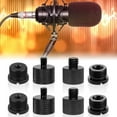 thumbnail image 1 of OUSITAID 8Pcs Mic Stand Adapter Aluminum Microphone Thread Adapter Kit with 3/8 Female to 5/8 Male 3/8 Male to 5/8 Female 5/8 Female to 1/4 Male 5/8 Male to 1/4 Female Screw Adapter, 1 of 10