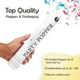 thumbnail image 5 of Clover Products Large Premium Red, White, & Blue Confetti Cannon - (6 Pack) Red, White & Blue Biodegradable Paper Confetti Popper | Launches Confetti 20-25 Feet, 5 of 6