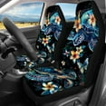 thumbnail image 2 of Jeiento Sea Turtle Car Seat Covers Full Set for Women Men 4 Pcs Floral Bucket Seat Covers Back Seat Protector Elastic Car Seat Covers Decor Interior Auto Accessory Universal Fit for SUV Van Truck, 2 of 7