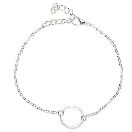 

1111Fourone Women Anklet Stylish Circle Aesthetic JewelrySimple Style Fashion Accessory Ankle Bracelets Valentines Day Gifts Foot Chains