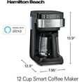 thumbnail image 6 of Smart Coffee Maker with Alexa Integration for 12 Cups, 6 of 7