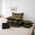 thumbnail image 6 of Manfei Mallard Duck 7-Piece Twin Bedding,Rustic Farmhouse Bedding Comforter Set,Pixeled Camouflage Decor,Black Reversible, 6 of 7