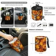 thumbnail image 4 of Renewold Deer Camo Hunting Forest 12 PCS Front Car Seat Covers Set with Car Steering Wheel Cover Seat Belt Strap Cover Armrest Pad Trash Bag Phone Holder Rearview Mirror Cover Cup Holder Key Chain, 4 of 7