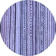 thumbnail image 1 of Ahgly Company Indoor Round Abstract Blue Modern Area Rugs, 7' Round, 1 of 4