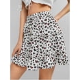 thumbnail image 2 of Women's Sexy Fashion High Waist Frills Skirt Broken Flower Half-Length Skirt Printed Beach A Short Mini Skirts, 2 of 3