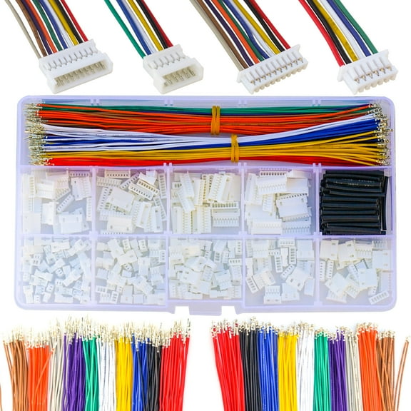 Keszoox Molex PicoBlade 1.25mm Male Female Cable Connector Kit 28AWG Premium Pre-Crimped Cables