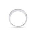 thumbnail image 4 of Diamond Princess 14kt White Gold Womens Round Diamond Wedding Channel Set Band 1/4 Cttw Size 8, 4 of 4