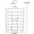 thumbnail image 5 of TRARIND 3 Pack Tank Tops Hanger Bra Hangers Space Saving Hanger Metal Folding Closet Organizer for Tank Tops, Cami, Bras, Bathing Suits, Belts, Ties, 5 of 7