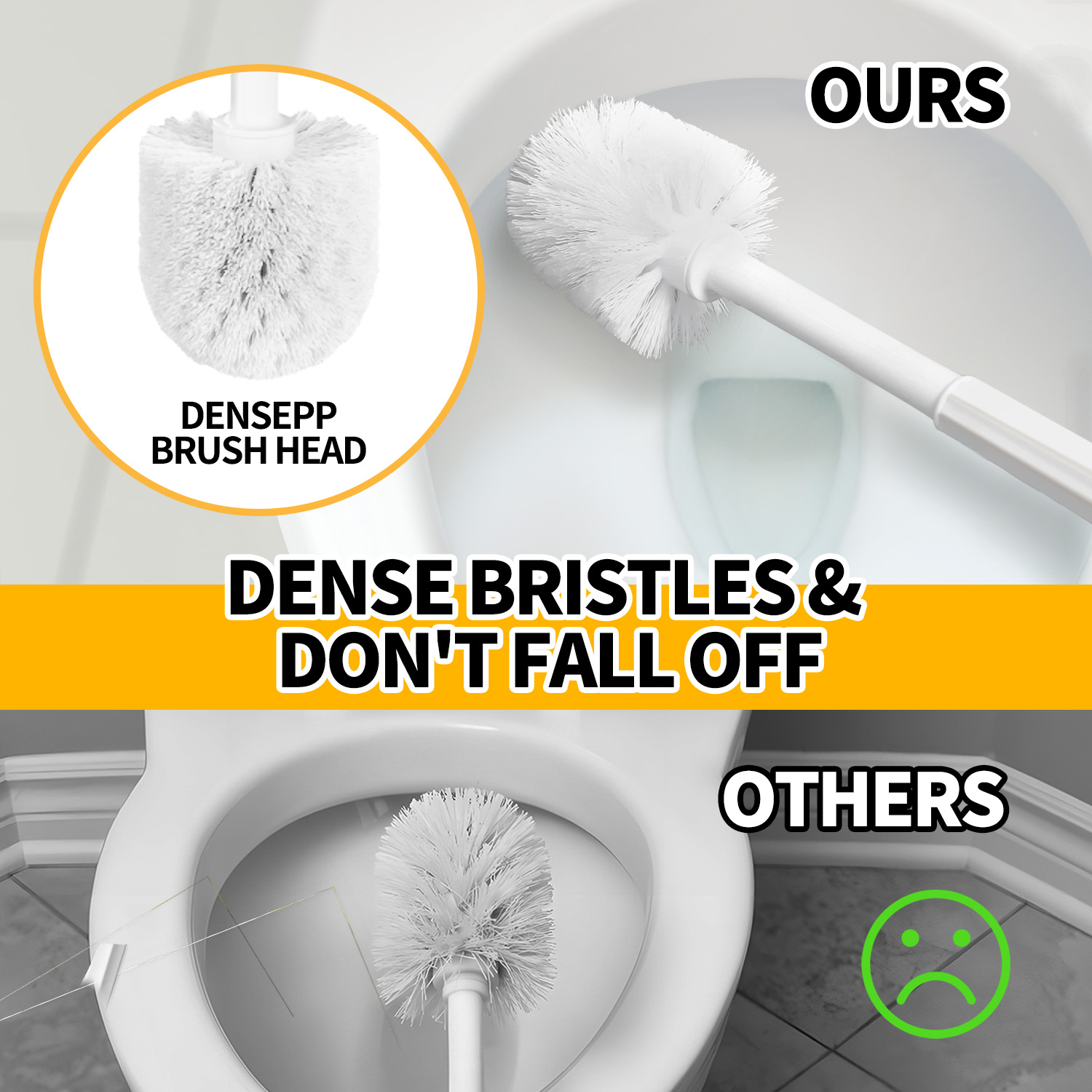 Propuri 2-in-1 Toilet Brush and Plunger Set with Holder photo 7
