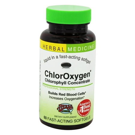 - Herbs Etc - ChlorOxygen Chlorophyll Concentrate Alcohol Free - 60 Softgels