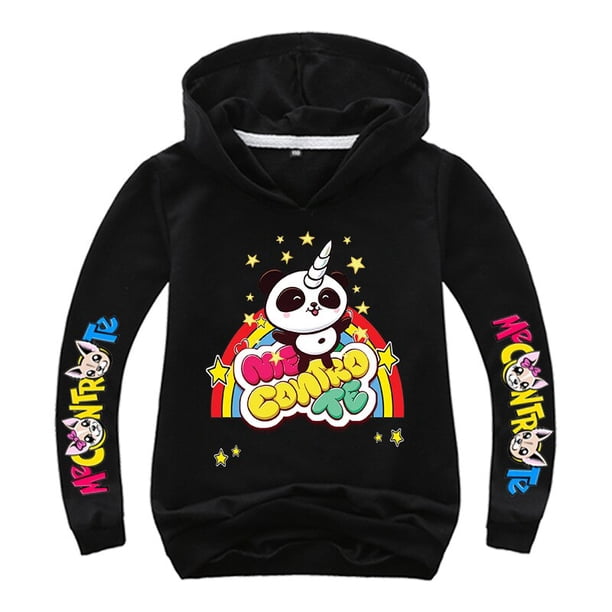 Sudadera con capucha de moda para bebés, Tops, ropa de primavera y otoño, abrigo con capucha con estampado de Panda de dibujos animados, camiseta de manga larga, trajes para niños 13T Gao Jinjia LED
