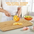 thumbnail image 5 of Space-Saving Bamboo Stove Cover & Cutting Board, 30"x20" Extra Large with Removable Feet, Juice Groove & Non-Slip Surface for Gas/Electric Stoves, RVs & Compact Kitchens, 5 of 9