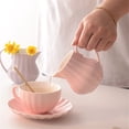 thumbnail image 3 of Ceramic Coffee Milk Pitcher Floral Color Sauce Pot Gravy Boat With Handle, 3 of 6