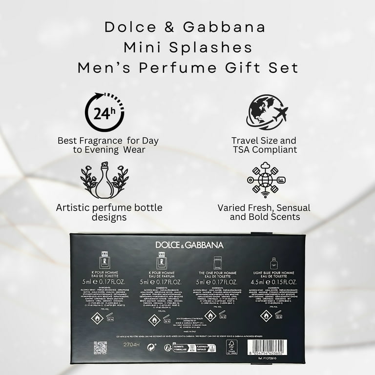 Dolce & Gabbana by Dolce & Gabbana, 4 Piece Set for Men - Walmart.com