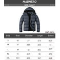 thumbnail image 6 of MADHERO Men's Puffer Jacket Water-Resistant Insulated Down Alternative Outerwear Coats Charcoal Grey Size  L, 6 of 6