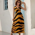 thumbnail image 2 of Animal Print Patterns Sleeveless Dress Woman Fashion Long Dresses Women's Summer Suit Dress 2025, 2 of 7