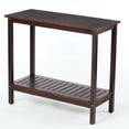 thumbnail image 5 of Wood Workstation With Rich Brown Color - For Garden, Balcony, Garage Stable And Versatile Console Table For Decorative Desk, 5 of 5