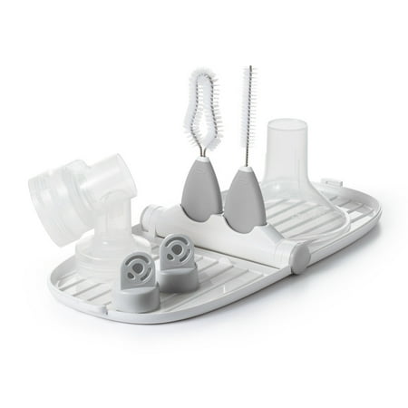 OXO Tot Breast Pump Parts Drying Rack With Detail Brushes,