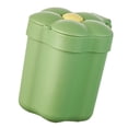 thumbnail image 2 of Desktop Trash Can with Lid, Large Opening Plastic Flower Shape Desktop Trash Bin Mini Paper Storage Basket for Home Office Gift, 2 of 8