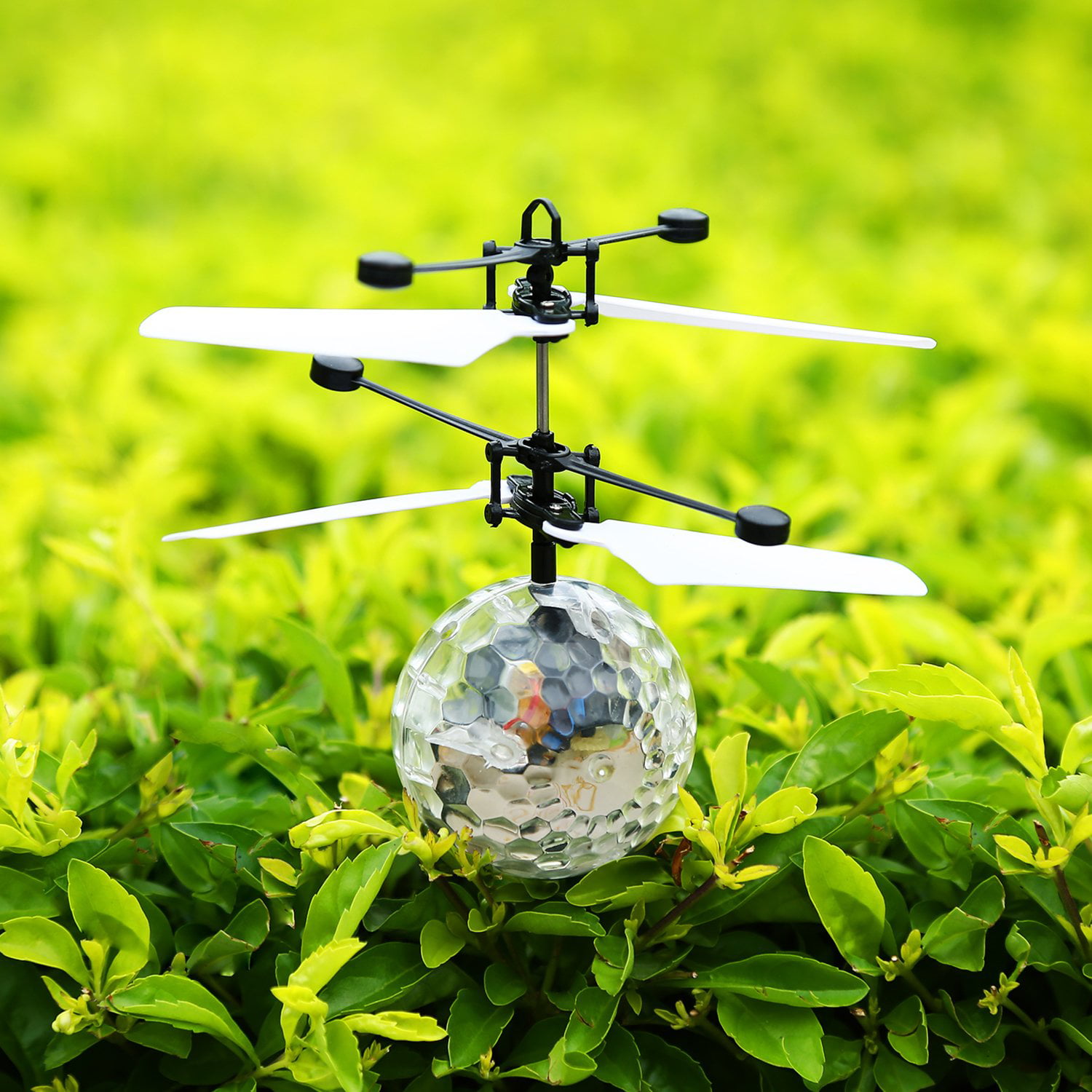 Jesam RC Flying Ball 02 Transparent Crystal Ball RC Infrared Induction Helicopter Hand Control Drone for Kids Boys Girls Teen Indoor and Outdoor Games 
