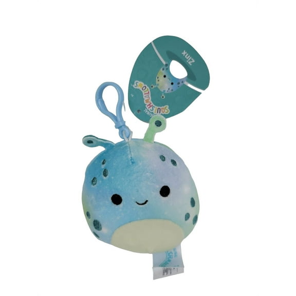 Squishmallows Official Kellytoys Plush 3.5 Inch Zinx the Alien ClipOn Stuffed Toy Plush