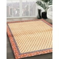 thumbnail image 3 of Ahgly Company Machine Washable Indoor Square Traditional Brown Gold Area Rugs, 7' Square, 3 of 7