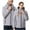 Gray, variant on Busydd Heated Jacket for Men and Women Electric USB Rechargeable Heated Coat Winter Warm Long Sleeve Hooed Jacket with 11 Heating Zones Fashion Solid Color Pockets Heated Jacket Plus Size S-4XL
