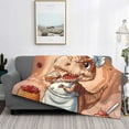 thumbnail image 2 of Cauagu Dinosaur Baking Delight Pattern Fleece Throw Blanket, Horizontal Fleece Bedding Home Decor for Couch & Bed All Season Use-80"x60", 2 of 6