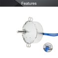 thumbnail image 3 of HUGFEGWE 2Pcs Synchronous Motor AC 110V 60-70RPM Turntable Motor CW/CCW Direction 4W TYC-50 D Shaft U2536-18529, 3 of 7