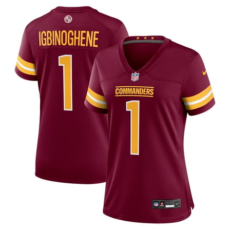 Women's Nike Noah Igbinoghene Burgundy Washington Commanders Game Jersey