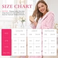 thumbnail image 4 of HEARTNICE Womens Plush Hooded Robe, Soft Fluffy Fleece Long Warm Bathrobes,(Dark Grey,S-M), 4 of 6