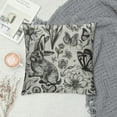 thumbnail image 2 of Shiartex Spring Black Easter Pillow Covers Rabbit Bunny Floral Leaf Butterfly Botanical Plants Print Decorative Throw Pillows Seasonal Pillow Cases Couch Bed Sofa Decor, 2 of 5