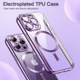 thumbnail image 3 of JETech Electroplated Case for iPhone 14 Pro 6.1-Inch, Camera Lens Full Protection, Compatible with MagSafe Wireless Charging, Shockproof Soft TPU Phone Cover (Light Purple), 3 of 7