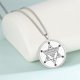 thumbnail image 3 of Vintage Wicca Abracadabra Pendant Necklaces Stainless Steel Occult Wahyeh Blessed Pentagram of Solomon Amulet Jewelry, 3 of 5