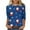#1 Multicolor, variant on Lolmot Christmas Tops for Women Dressy Casual Holiday 3/4 Length Sleeve Womens Tops T-Shirts Cute Funny Snowman Christmas Tree Print Pullover Tee Shirts Plus Size Tops