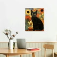 thumbnail image 2 of Nawypu Funny Black Cat Canvas Monet Wall Art Decor,Vintage Wall Art Cats In Famous Paintings,Floral Big Wall Art Aesthetic Posters For Bedroom Bathoroom Living Room, 2 of 4