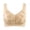 Beige, variant on Bigersell Women Snap Front Bra Womens Floral Print Bralettes Crop Tops Padded Bra no Underwire Front Close Sports Bra Underwear Breathable Seamless Wire-Free Bras S34-3434