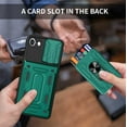 thumbnail image 5 of Case for Samsung Galaxy A13 4G (Not 5G) with Card Holder, Heavy Duty Protection Phone Case with Magnetic Ring Kickstand Slide Camera Cover for Samsung Galaxy A13 4g LJK Green, 5 of 7