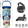thumbnail image 5 of Stainless Steel Tumbler with Straw, 30 oz Tumbler with Handle and Straw Lid, Leakproof Tumbler, Tumbler Lid Straw, Double Insulated Tumblers, 5 of 6