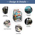 thumbnail image 5 of Large Clear PVC Backpack Heavy Duty See Through Backpack for Adults Work Travel, Fresh Fruits Printed 12L, 5 of 8